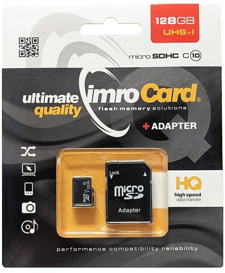 Karta pamięci MICRO SD IMRO 128GB class 10 +adapter Imro
