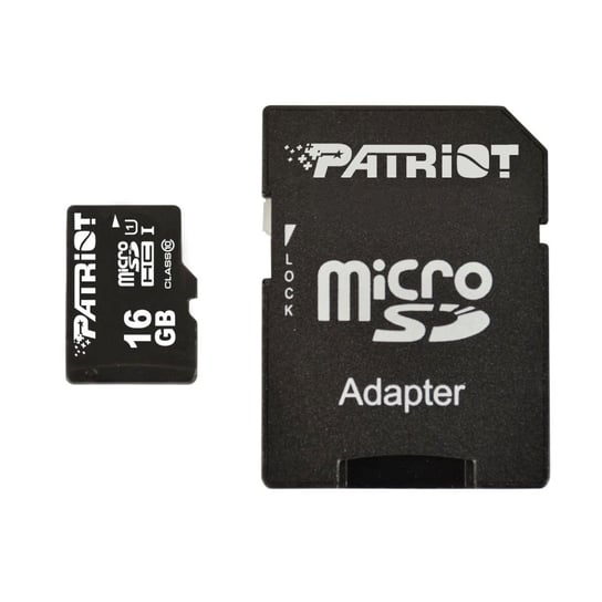 Karta pamięci PATRIOT LX microSDHC, 16 GB, Class 10 + adapter SD Patriot