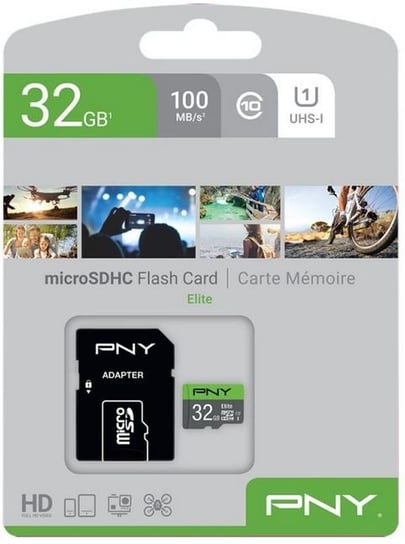 Karta pamięci PNY Elite P-SDU32GU185GW-GE, MicroSDHC, 32 GB PNY