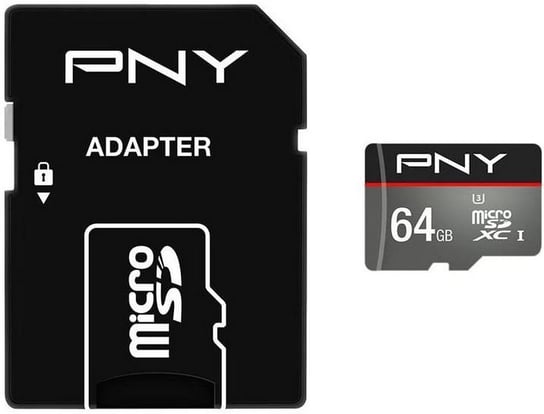 Karta pamięci PNY Turbo Performance, MicroSDXC, 64 GB + adapter SD PNY