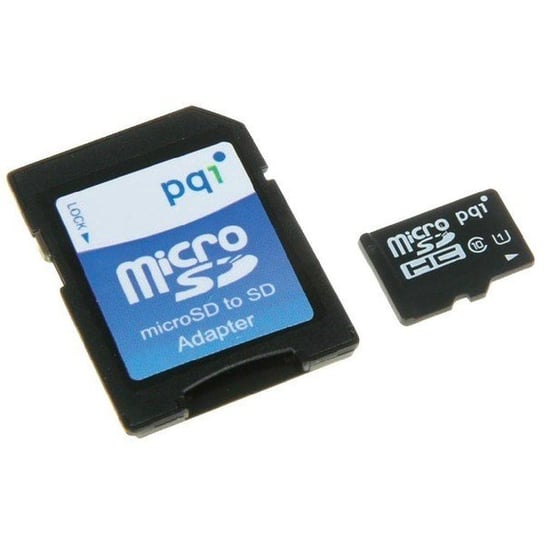 Karta pamięci PQI, microSDHC, 16 GB + adapter PQI