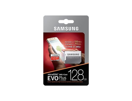 Karta pamięci SAMSUNG Evo+ MB-MC128GA/EU, microSD, 128 GB + adapter SD Samsung