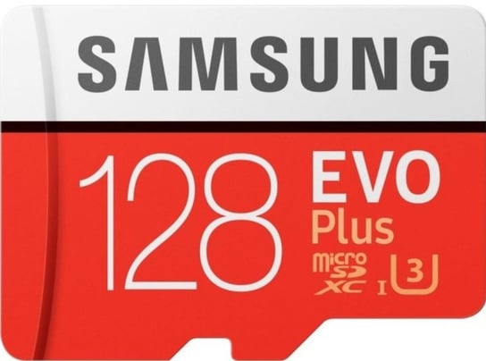 Karta pamięci, Samsung, Evo Plus MB-MC128HA/EU, MicroSDXC, 128 GB + adapter SD Samsung Electronics