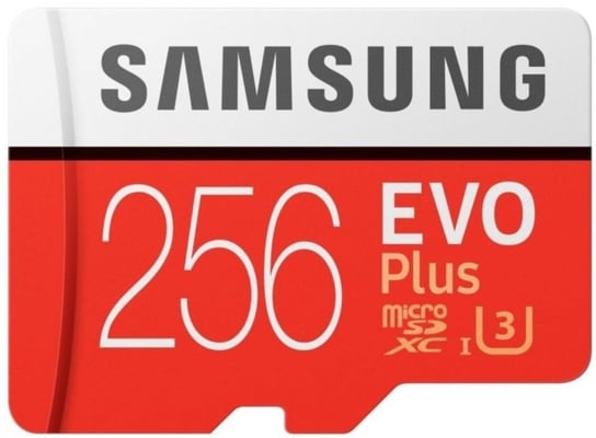 Karta pamięci, Samsung, Evo Plus MB-MC256HA/EU, MicroSDXC, 256 GB + adapter SD Samsung