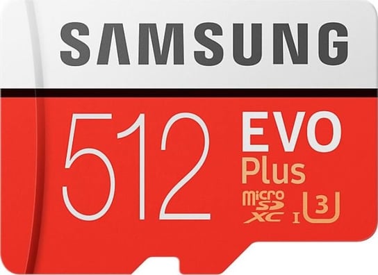 Karta pamięci SAMSUNG Evo Plus MB-MC512GA/EU, microSDXC, 512 GB + adapter SD Samsung