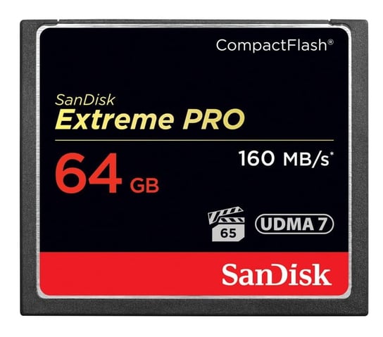 Karta pamięci SANDISK Compackt Flash Eextreme Pro, 160MB/s, 64 GB SanDisk