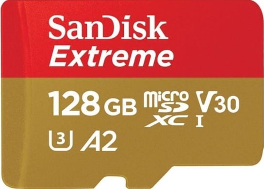 Karta pamięci SANDISK Extreme ActionCam SDSQXA1-128G-GN6AA, MicroSDXC, 128 GB SanDisk