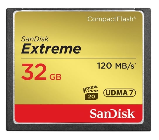 Karta pamięci SANDISK Extreme, Compact Flash, 32 GB, UHS-I U2 SanDisk