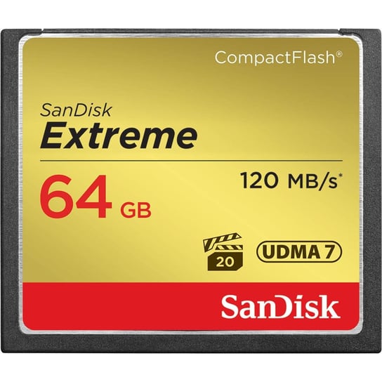 Karta pamięci SANDISK Extreme, Compact Flash, 64 GB, UHS-I U2 SanDisk