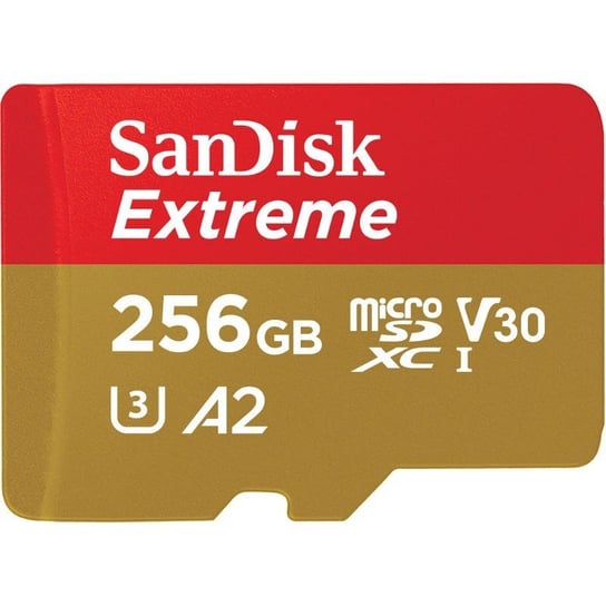 Karta pamięci SANDISK Extreme microSDXC, 256 GB, Class10 + adapter SD SanDisk