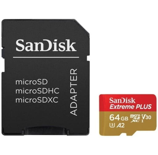 Karta pamięci SanDisk Extreme Plus microSDHC 64GB z adapterem SanDisk