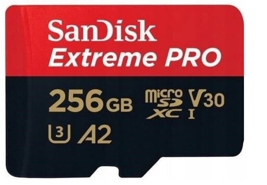 Karta pamięci SANDISK Extreme Pro SDSQXCD-256G-GN6MA, microSDXC, RescuePRO Deluxe 256 GB + Adapter SD SanDisk