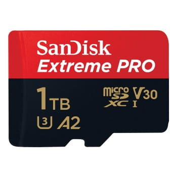 Karta pamięci SanDisk Extreme PROSDSQXCD-1T00-GN6MA, microSDXC RescuePRO Deluxe 1TB+SD Adapter SanDisk