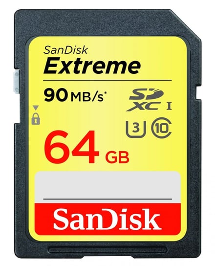 Karta pamięci SANDISK Extreme SDSDXVE-064G-GNCI, SDXC, 64 GB, Class 10 SanDisk