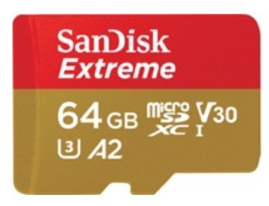 Karta pamięci SANDISK Extreme Sport SDSQXAH-064G-GN6AA, microSDXC, RescuePRO Deluxe 64 GB + Adapter SD SanDisk