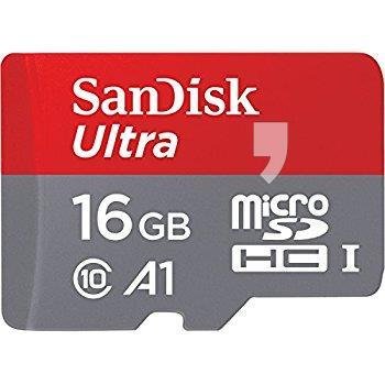 Karta pamięci SANDISK microSDHC, 16 GB, Class 10 + adapter SD SanDisk