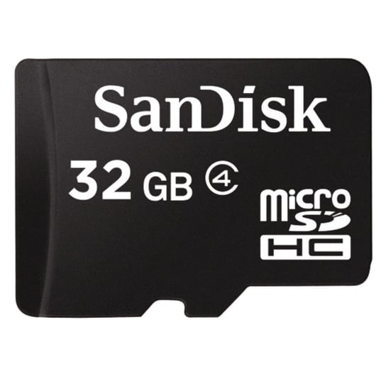 Karta pamięci SANDISK microSDHC , 32 GB, Class 4 + Adapter SD SanDisk