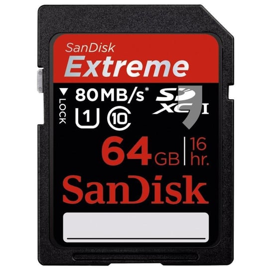 Karta pamięci Sandisk SD 64GB Extreme Class 10 UHS-I SanDisk