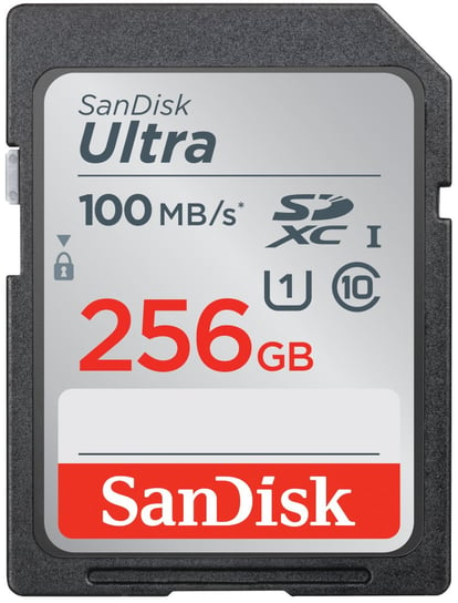 Karta pamięci SANDISK Secure Digital, SDXC, 256 GB, 100 MB/s, C10, UHS-I SanDisk
