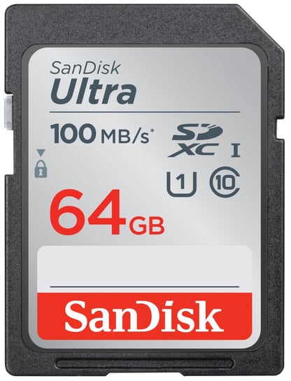Karta pamięci SANDISK Secure Digital, SDXC, 64 GB, 100 MB/s, C10, UHS-I SanDisk