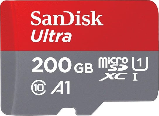 Karta pamięci SANDISK Ultra Android, microSDXC, 200 GB + adapter SanDisk