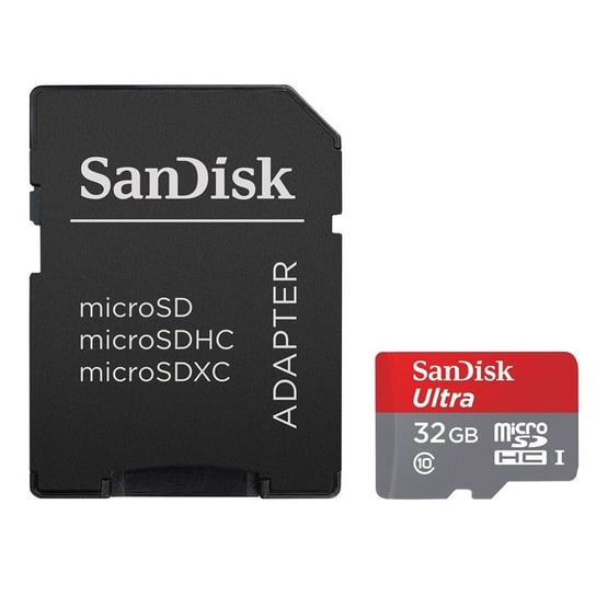 Karta pamięci SANDISK Ultra, microSDHC, 32 GB, Class 10, UHS-I + adapter SD SanDisk