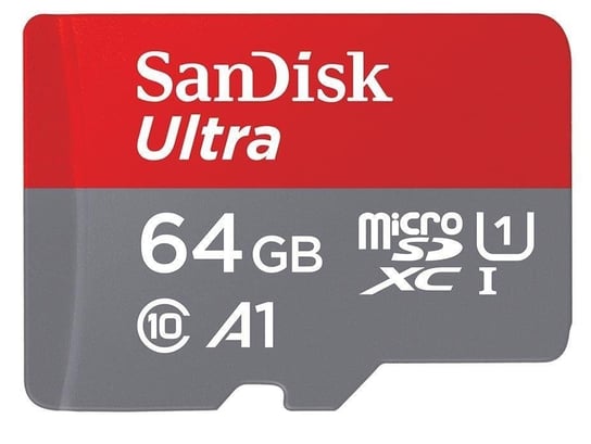 Karta pamięci SANDISK Ultra microSDHC, 64 GB, Class 10 + adapter SD SanDisk