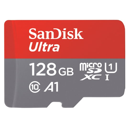 Karta pamięci SANDISK Ultra SDSQUAR-128G-GN6MA, microSDXC, 128 GB, Class 10 + adapter SD + Memory Zone Android SanDisk