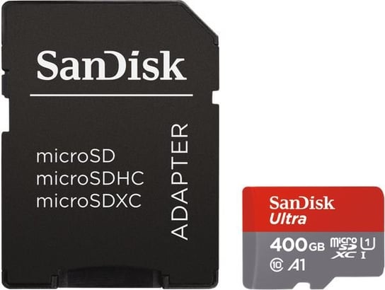 Karta pamięci SANDISK Ultra SDSQUAR-400G-GN6MA, MicroSDXC, 400 GB + adapter SD + Memory Zone Android SanDisk