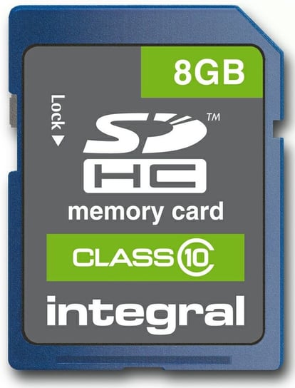 Karta pamięci SDHC INTEGRAL INSDH8G4V2SD, 8 GB, Class 4 Integral