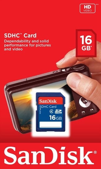 Karta pamięci Secure Digital SDHC 16GB SanDisk