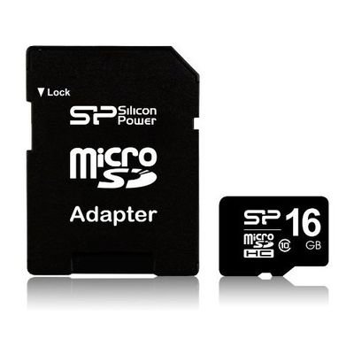 Karta pamięci SILICON POWER microSDHC, 16 GB, Class 10 + adapter Silicon Power