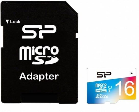 Karta pamięci SILICON POWER SP016GBSTHBU1V20SP, microSDHC, 16 GB + adapter Silicon Power