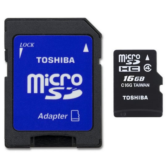 Karta pamięci TOSHIBA M102 microSD, 16 GB, Class 4 + adapter SD Toshiba