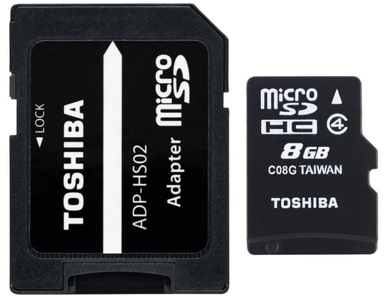 Karta pamięci TOSHIBA M102, microSD, 8 GB, Class 4 + adapter SD Toshiba