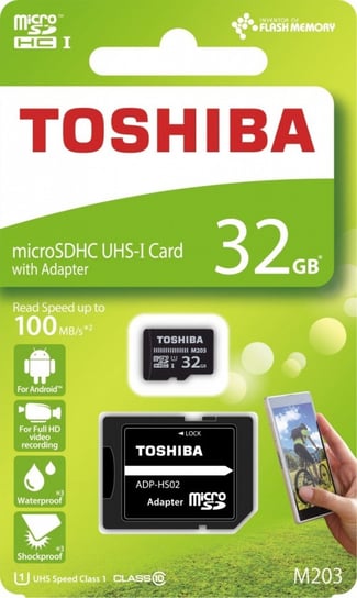 Karta pamięci TOSHIBA M203 THN-M203K0320EA, MicroSDHC, 32 GB + adapter Toshiba