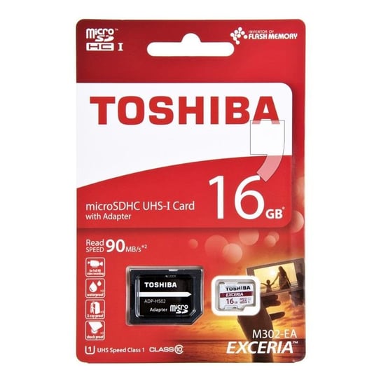 Karta pamięci TOSHIBA M302, microSD, 16 GB, Class 10 + adapter SD Toshiba