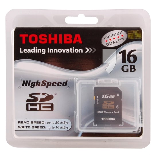 Karta pamięci Toshiba Secure Digital SDHC 16GB High Speed Class 4 Toshiba