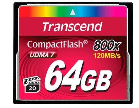 Karta pamięci TRANSCEND, Compact Flash, 64 GB, Class C10 Transcend