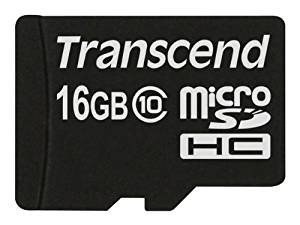 Karta pamięci TRANSCEND, microSD, 16 GB + adapter Transcend