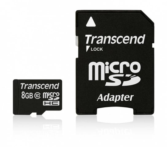 Karta pamięci TRANSCEND Premium microSD, 8 GB, Class 10 + adapter SD Transcend