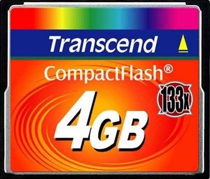Karta pamięci TRANSCEND TS4GCF133, CompactFlash, 4 GB Transcend