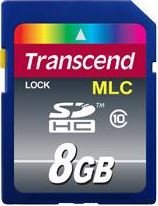 Karta pamięci TRANSCEND TS8GSDHC10M, SDHC, 8 GB Transcend
