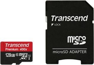 Karta pamięci TRANSCEND Ultimate TS128GUSDU1, MicroSDXC, 128 GB + adapter Transcend