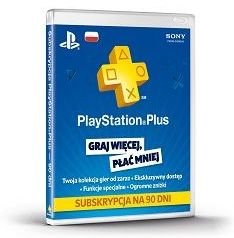 Karta PlayStation Plus 90 dni Sony Interactive Entertainment