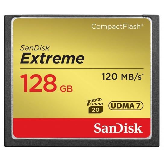 KARTA SANDISK EXTREME CF 128 GB 120/85MB/s SanDisk