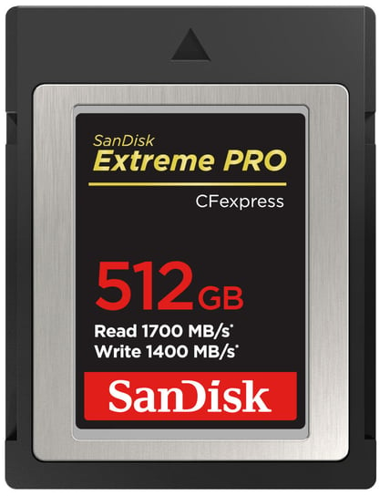 KARTA SANDISK EXTREME PRO CFexpress 512GB (1700/1400 MB/s) SanDisk