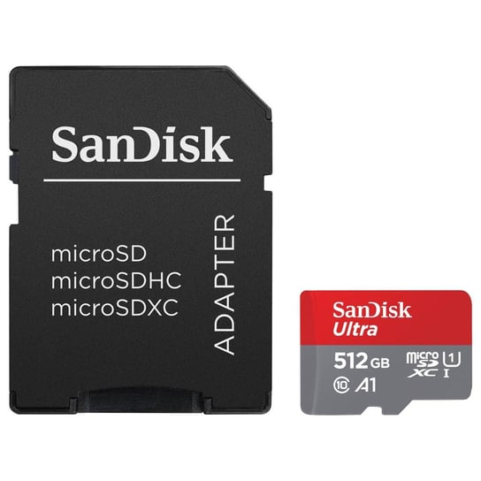 Karta Sandisk Ultra Android Microsdxc 512 Gb 150Mb/S A1 Cl.10 Uhs-I + Adapter SanDisk