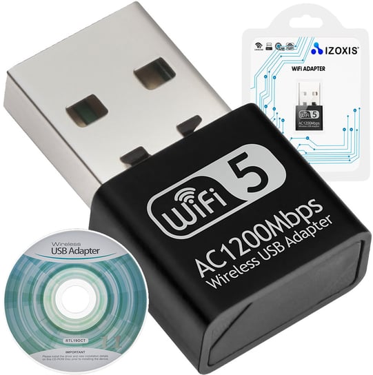 Karta Sieciowa WI-FI Bezprzewodowy Adapter WIFI 5G IZOXIS Izoxis