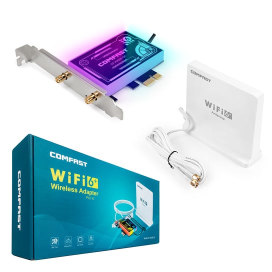 Karta Sieciowa Wi-Fi Na Pci-E Ax3000 Wi-Fi 6 Argb Cudy
